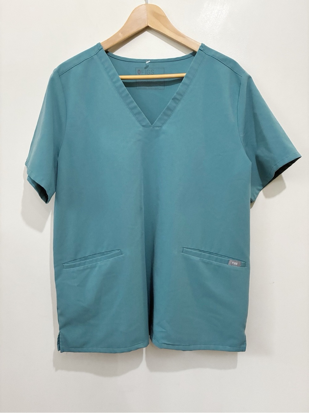 FIGS Casma Scrub Top Teal Size XL Womens Shortsleeve